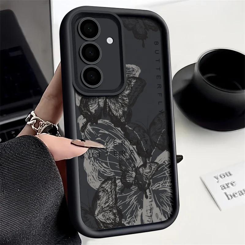 Retro Butterfly Silicone Case For Iphone 17 16pro 15pro14 13 12 11 12pro 13pro Max 14plus Silicone AntiFall Protective Cover