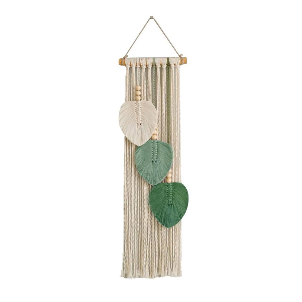 Cotton Woven Wall Art 7.87x25.98in Macrame Wall Art Chic Boho Wall Decor for Living Room
