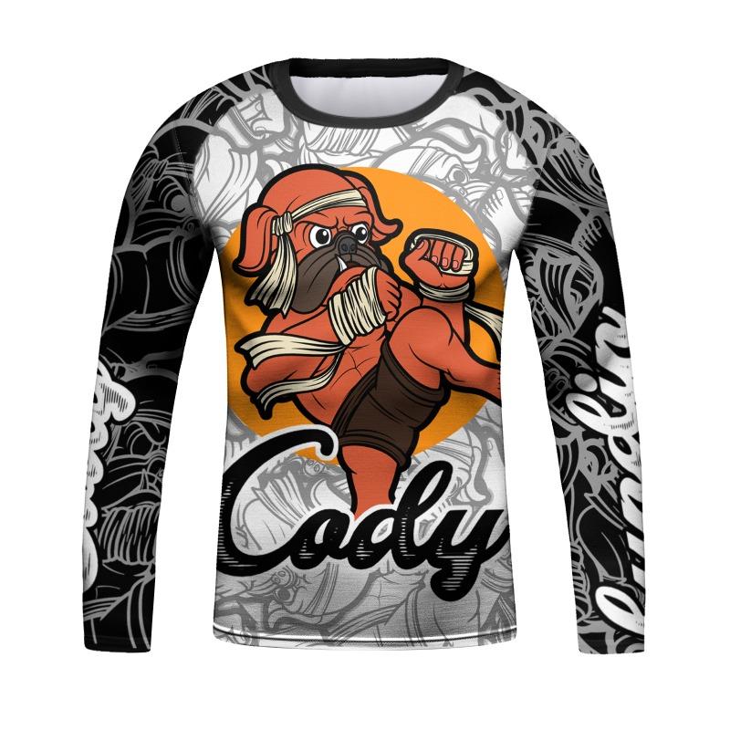 Breathable Elastic 3D Printed Casual Men's Round-neck T-shirt Urban Street Fashion Long Sleeves Men's Top Daily Casual