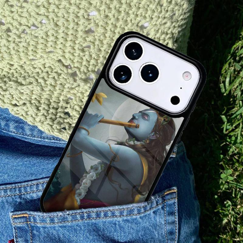 Indian God Lord Krishna phone case cover Compatible with for IPhone 17air 16e 15 14 13 12 11Pro Max 17 Air