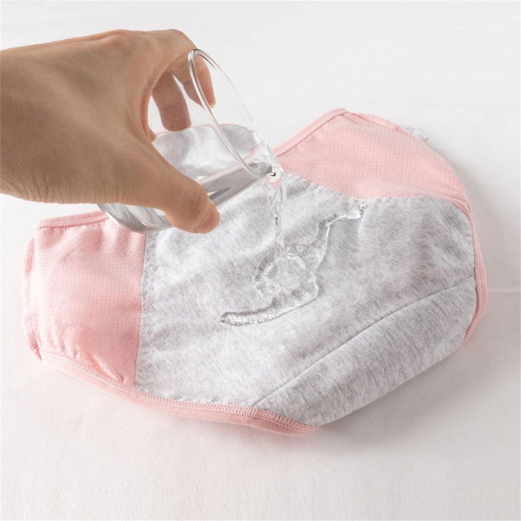 Women's Cotton Leakproof Period Panties Middle Waist Comfortable Underwear