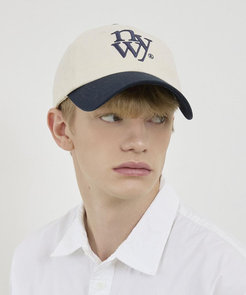 Nyuyogwogseu Logo Two-Tone Ball Cap_Navy