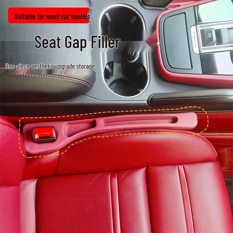 

Car Seat Gap Fillers & Leak-Proof Strips with Storage Boxes for Interior Decoration Pair Set [Driver + Passenger] красный