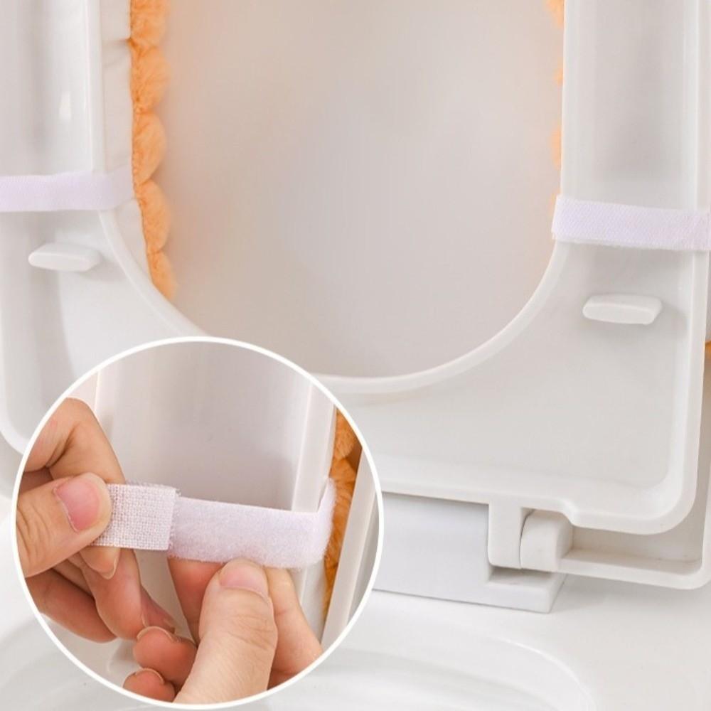 Warm Plush Toilet Seat With Handle Toilet Mat Universal Toilet Seat Cushion Winter Warmth