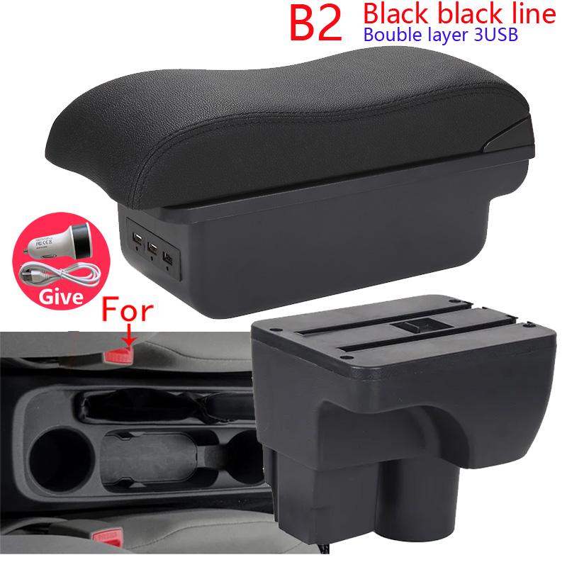 For Chevrolet Sail 3 Armrest Box For Chevrolet Aveo 3 Sail III Car Armrest Retrofit Parts Storage Box Decoration Car Accessorie