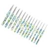 14Pcs Crochet Hook Set 2.25 to 10mm Ergonomic Handle Smoothing Aluminium Crochet Needle Set for