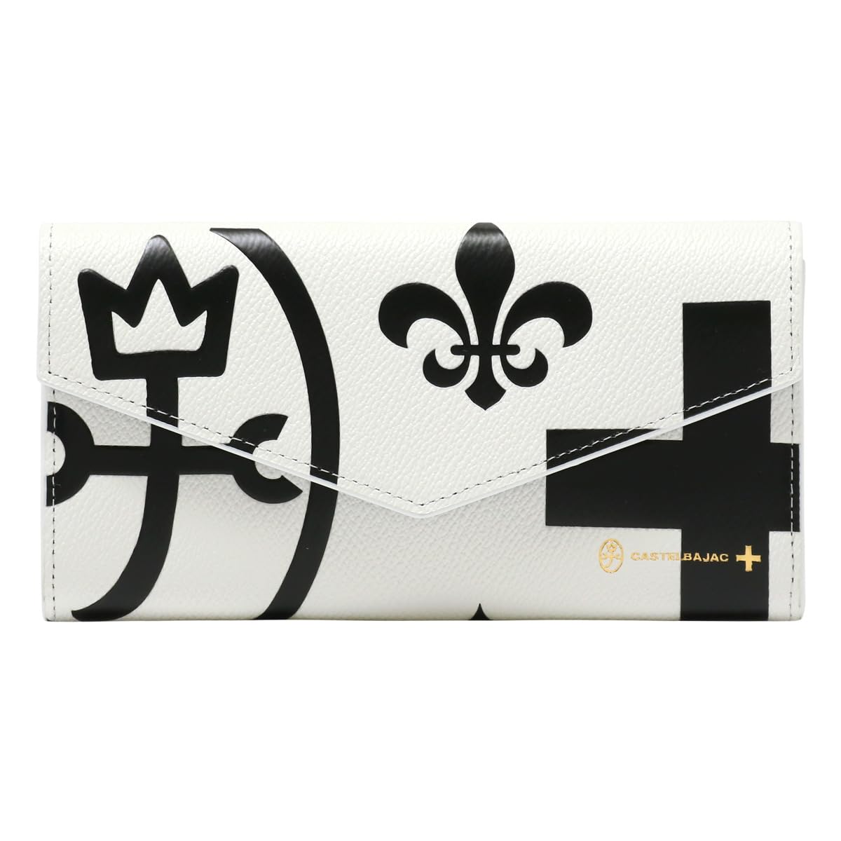 

Cover Genuine Leather 081605 Nezel Large Capacity Card Storage White [Castelbajac] Women s [31]