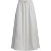 VOLUMENROCK Lässiger Langer Rock Damen Hellgrau JJ3779