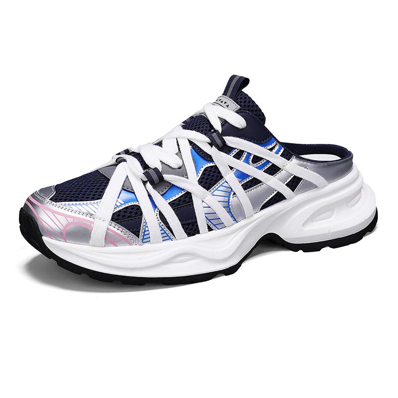 New Designer Half Sneakers Men Fashion Platform Mens Shoes 2025 Breathable Chunky Sneakers Men Summer Streetwear Shoes Sports