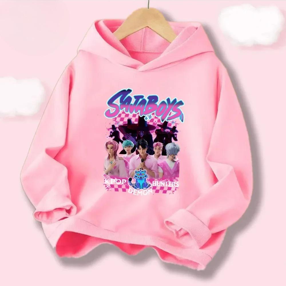 Детские Девочки Повседневный Удобный Худи Мода Мультяшный Принт Толстовки Свитшоты Девочки 110