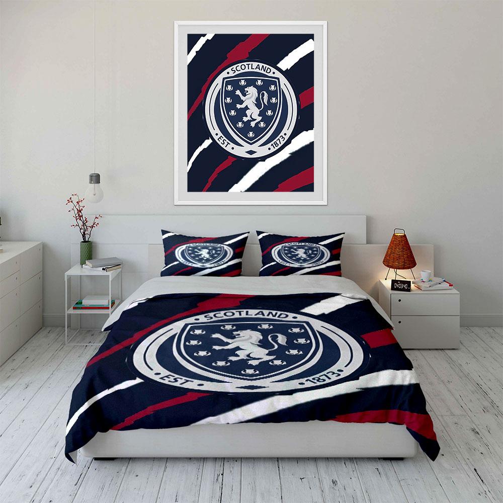 Scotland Flag Bedding Set Bedding Duvet Cover Set Duvet Cover Pillowcases (1 * Duvet Cover 2 * Pillowcases, without duvet insert)