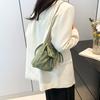 Trendy Korean Canvas Bucket Bag For Women Vintage Chic Summer Shoulder Bag