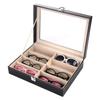 KON Glasses Box Glasses Sunglasses Storage Case Accessories Collection Case Storage 8 Pieces G White