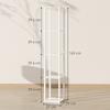 Floor Lamp with Shelves and 3 Brightness Levels - White