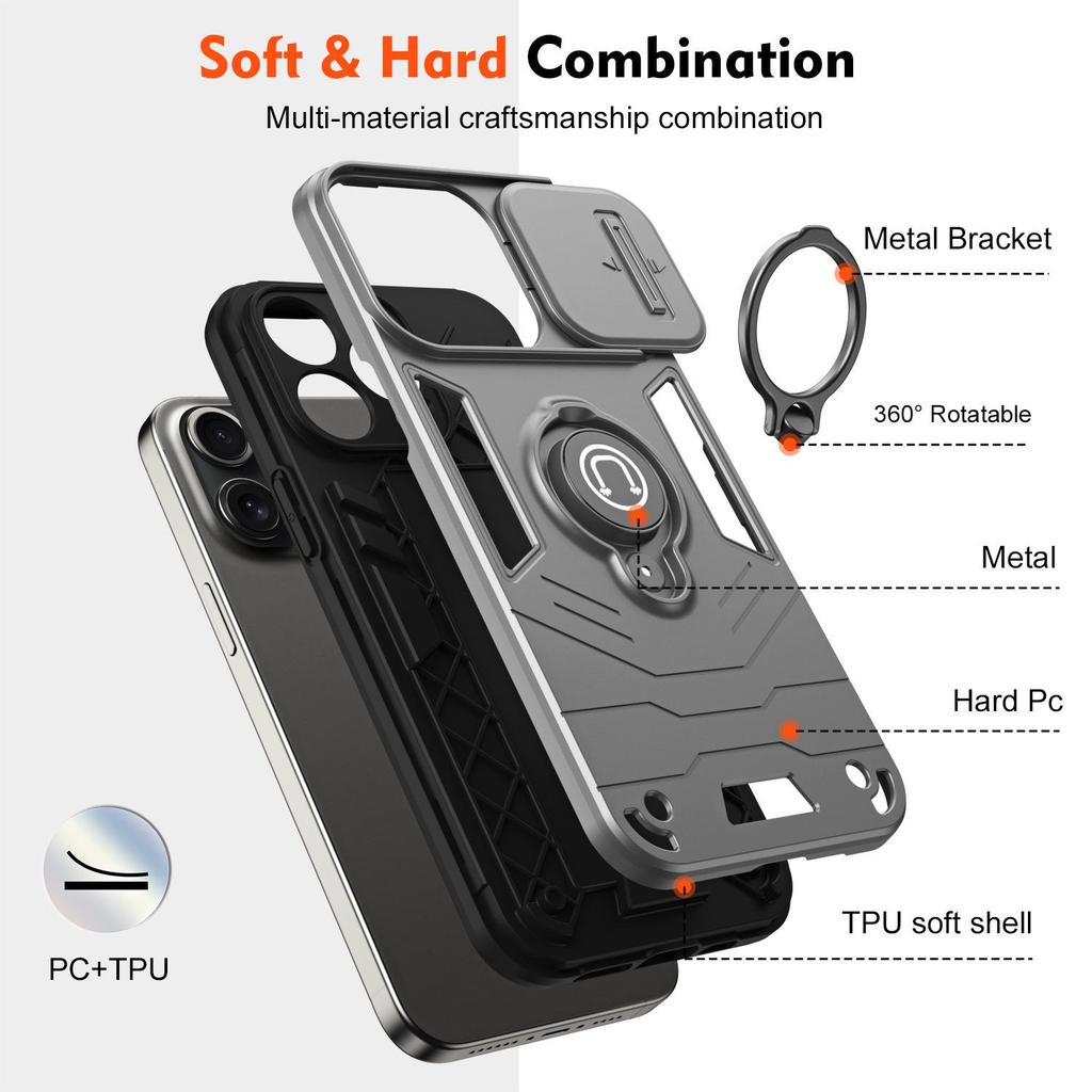 New Ring Holder iPhone 15 Pro Max & 14 Pro Case