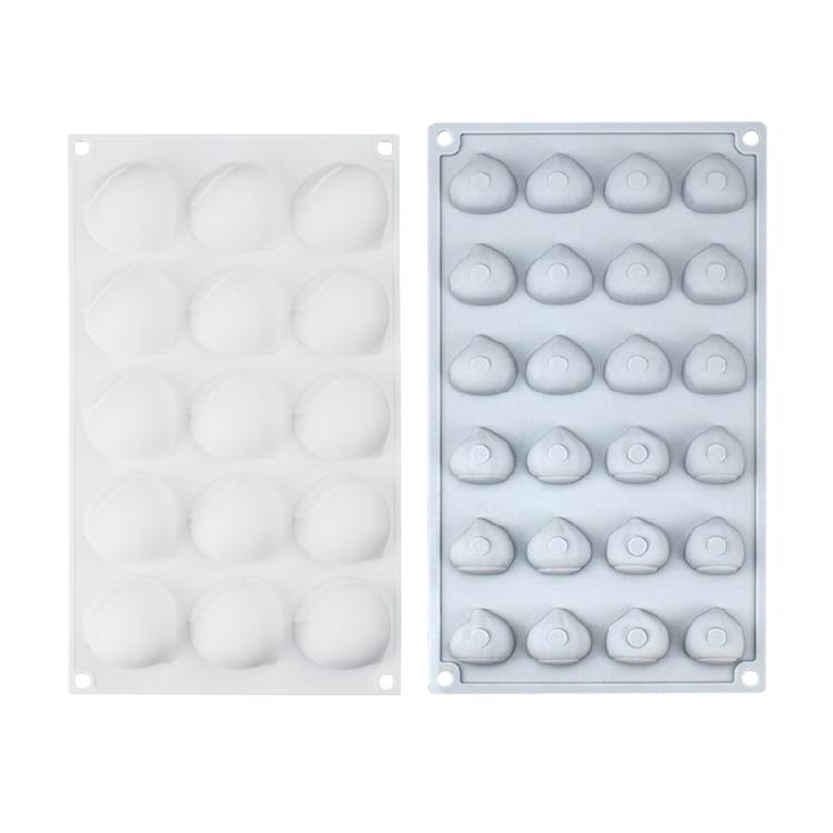 Molde de Silicona de Castaña Herramienta para Hornear para Hacer Chocolate Fondant Cupcake