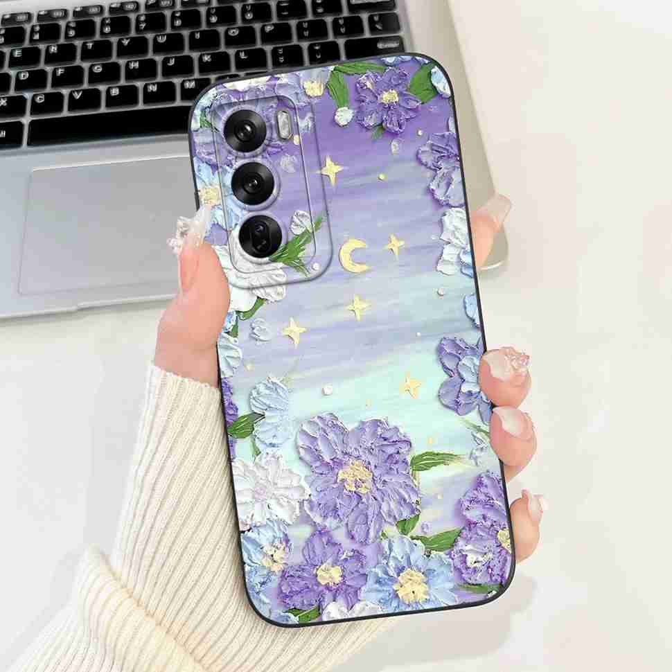 Silicone Case For Oppo Reno12 5G Colorful Small Cat Soft Cover For Oppo Reno 12 F 12F Reno12 FS 5G Protectors Cases Coque