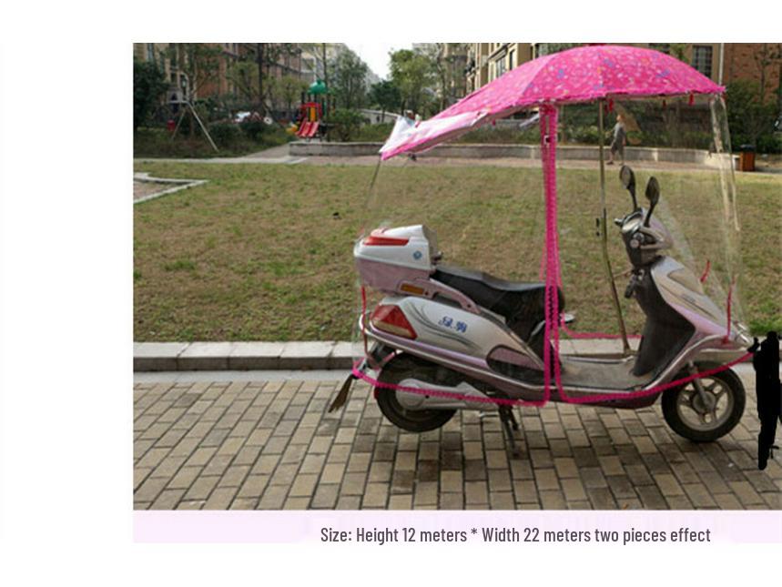 Transparenter Windschutz-Sonnenschutz & Regenschutz für Elektrofahrzeuge