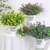 Floral Plastic Fake With Eucalyptus And Chrysanthemum For Party Decorations