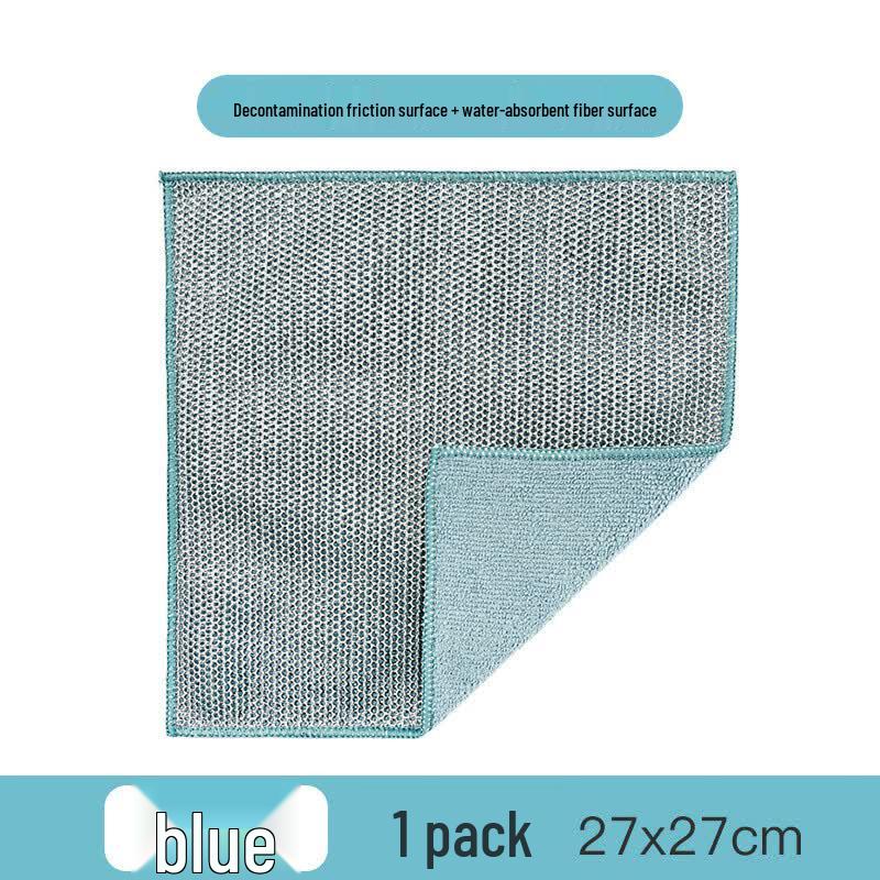 Double-Sided Silver Thread Kitchen Cleaning Cloths