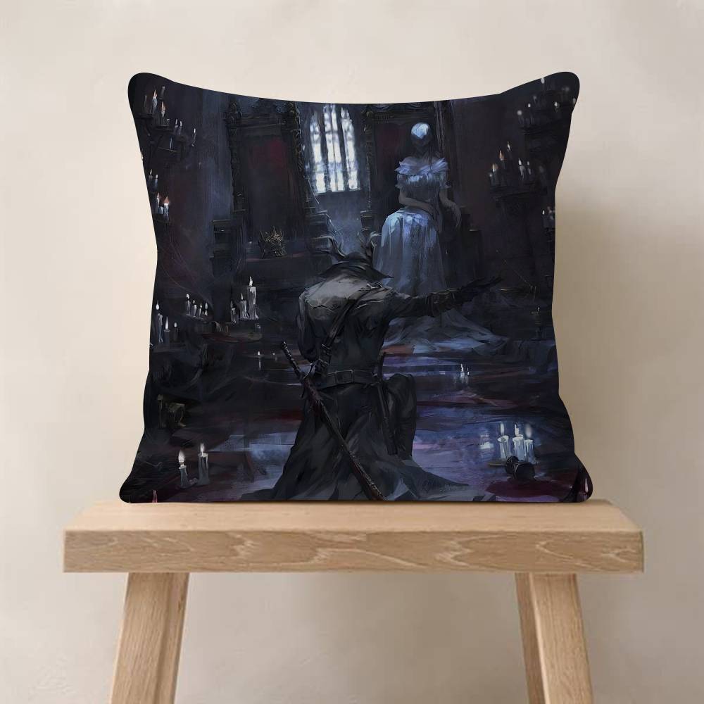 Fantasy Bloodborne Video Game Pillowcase Toon Gift Cushion Cover Bedroom Home Sofa Chair Seat Decor Pillow Case