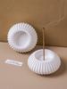DIY Stripe Round Incense Tray Silicone Mold Simple Candlestick Concrete Gypsum Molds Thread Incense Insert Stick Holder Mould