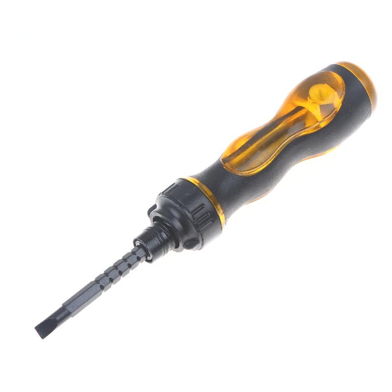 2 In 1 Household Screwdriver Home Repair Tool , Disassemble Magnetic Rotating Ratchet Screwdriver Kit For Furniture/Car/Computer