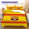 Set Biancheria da Letto con Fantasia Barcelona SC Copripiumino Federa Decorazione Casa Regalo (1 * copripiumino + 2 * federa, senza nucleo)