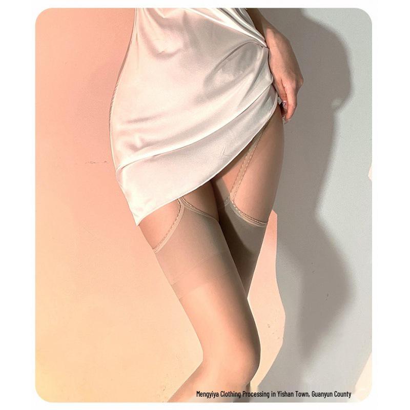 Women's Sexy Open Crotch Garter Stockings Bodysuit