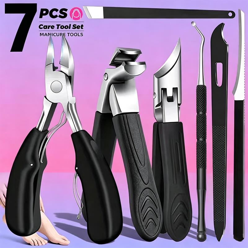 Xiaomi 7PCS Professional Pedicure Manicure Tool Kit Ingrown Toenail Nipper, Heavy Duty Thick Nail Trimmer Dead Skin Remover Foot Care