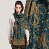 Thick Pashmina Scarf Shawl Wrap Paisley Jacquard Stoles Vintage Cashew Scarves Printed Cotton Tippet Sunscreen Hijab