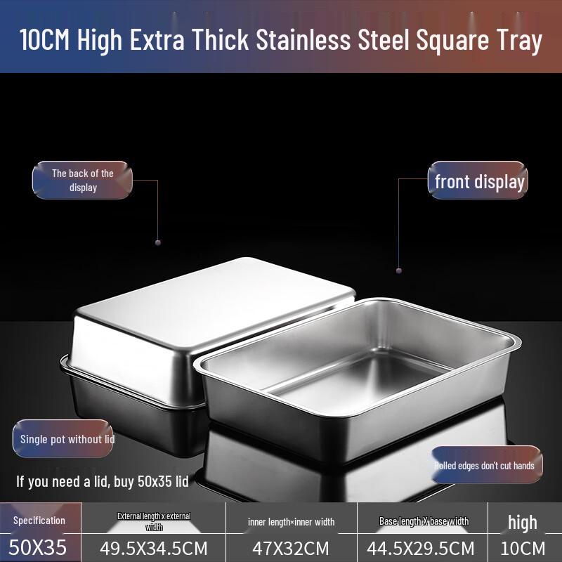 Extra Large Stainless Steel Gastronorm Food Pan