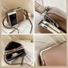 Women's Fashion PU Leather Crossbody Bag, Multi-Layer Shoulder Purse With Adjustable Strap