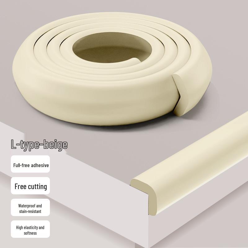 Eco-friendly Soft Corner Protector: Non-toxic Anti-collision Padding for Child Safety. 2m Strip with Adhesive