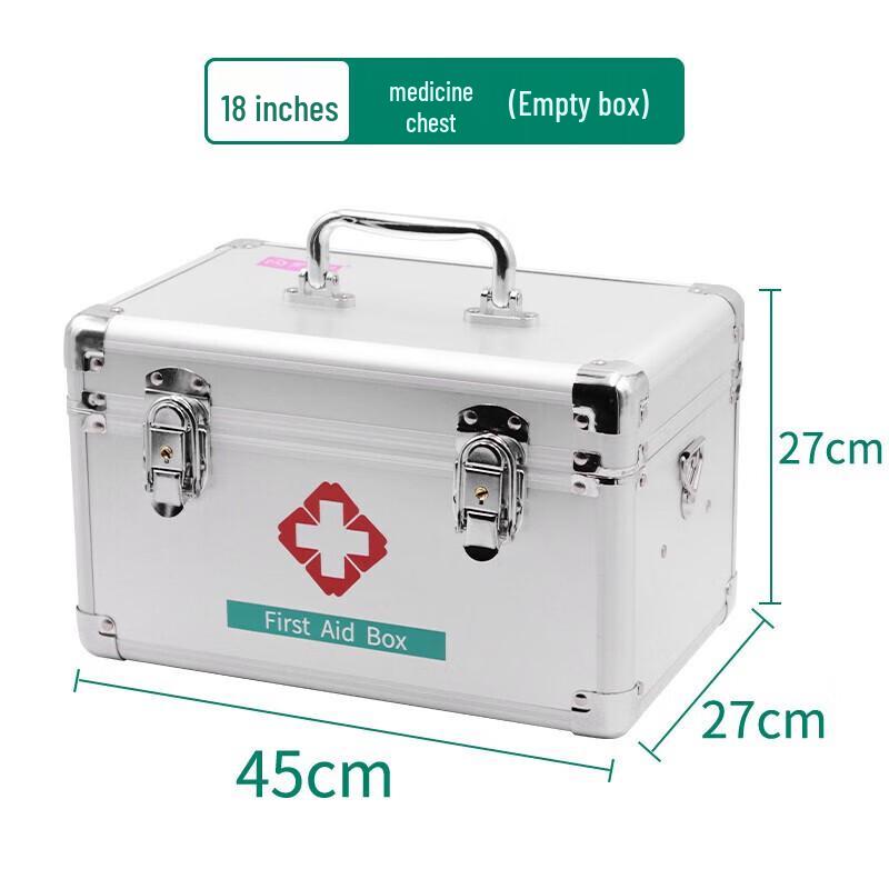 AiBeiHu Extra Large 18-inch Metal First Aid Box