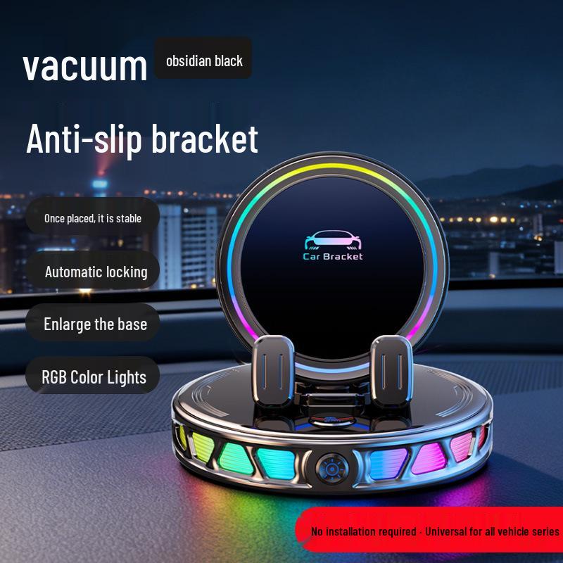MagSafe Magnetic Car Phone Holder - Suction Cup, Rotating, Folding, Dashboard Mount.