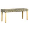 Day and Night - Day and Night Bench In Natural Kubu Rattan and Solid Mango Wood 110 Cm