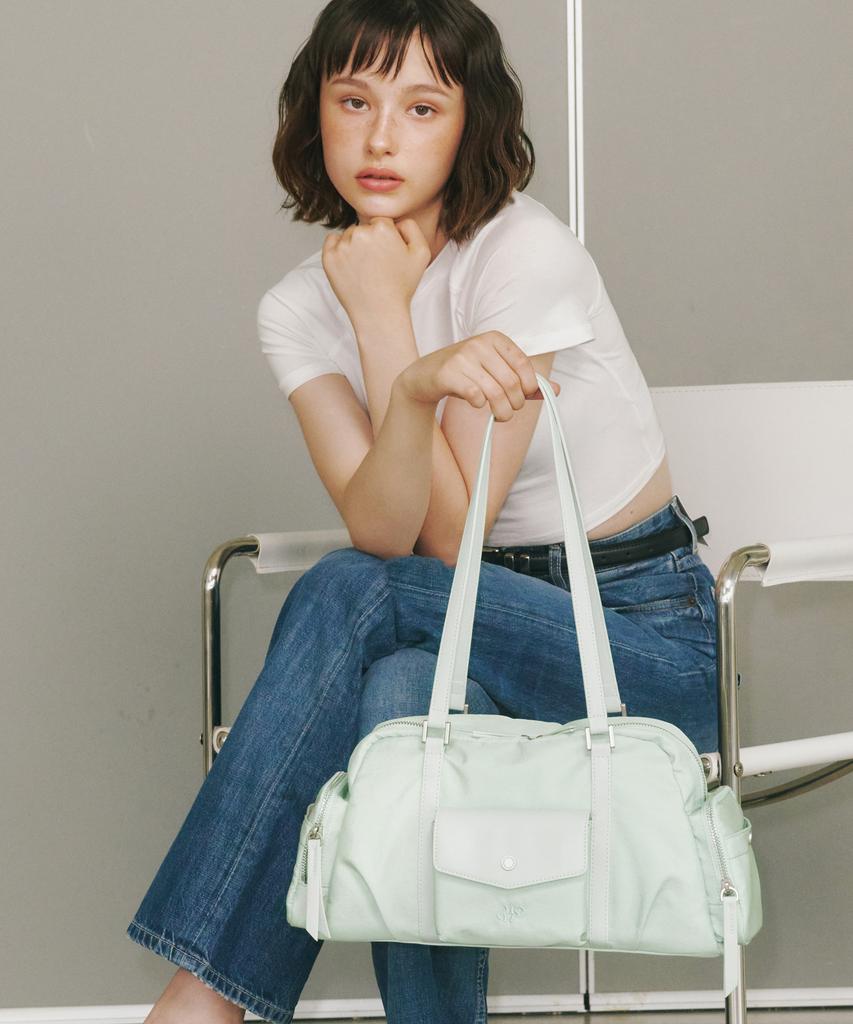 Masmarulez Lumi Nylon Shoulder Bag_Mint