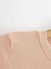 Trendy Women's Ribbed Slim Fit Short Sleeve T-Shirt with Sexy Round Neck and Straight Shoulders.