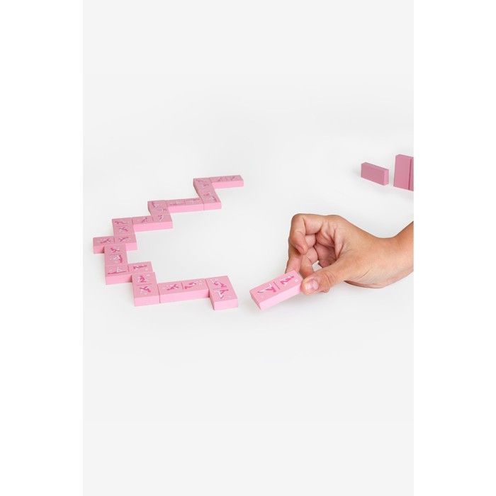 Jeu en bois DOMINO coquin - SP6271 - Rose Couleur : Rose
