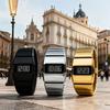 American Fashion LED Electronic Watch Silicone Watch Strap Rectangular Dial Quartz Watch Waterproof Men's Electronic Watches