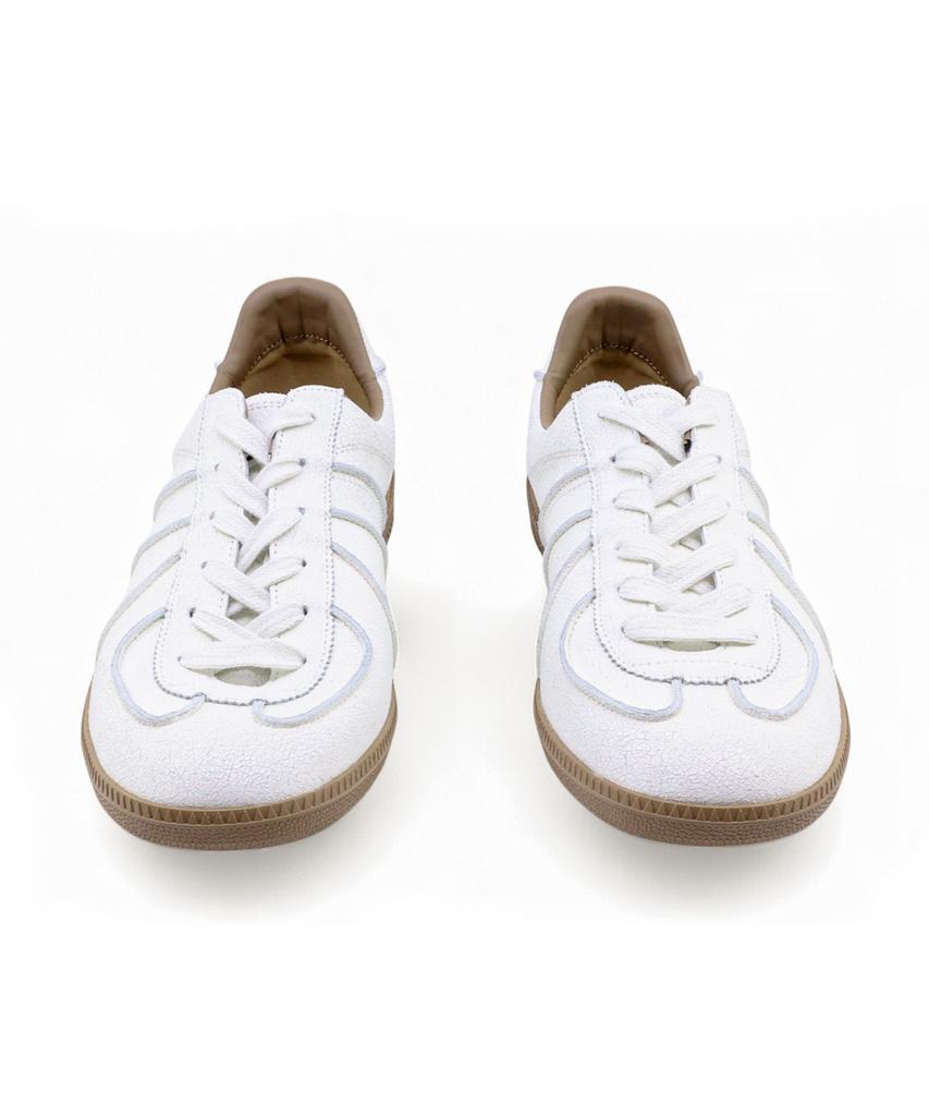 Yase Reverse Vintage Leather German Army Sneakers White
