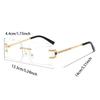 Rimless Polygon Sunglasses New In Vintage Gradient Multicolor Casual Sun Glasses Women Trendy Brand Design Decor Shades