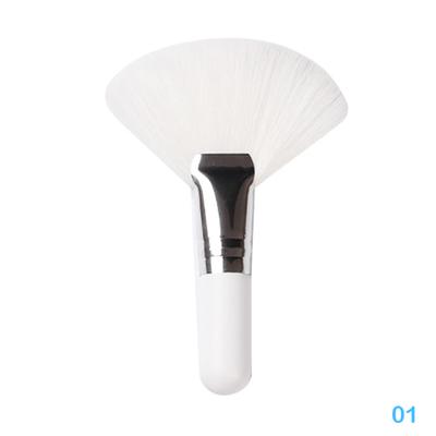Mini pinceaux de maquillage éventails, poudre pour le visage, fond de teint, blush, anti-cernes, outils cosmétiques, pinceaux éventails en fibres synthétiques