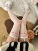 Y2K Smiling Printed Stocking Women Tights Thin Jk Uniform Over The Knee Socks Lolita Sexy Thigh-high Socks Suspender Pantyhose