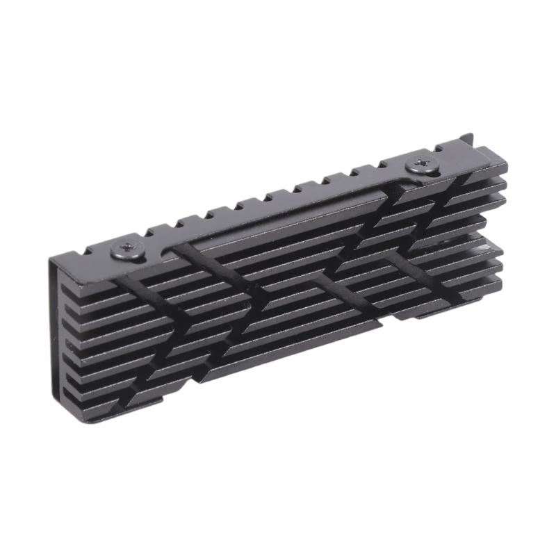 Thin M.2 2280 SSD Heatsink Featuring Multiple Heat Paths Enhances Cooling On PCIe4.0 Drive