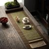 Teaware Accessories Waterproof Linen Tea Mat Vintage Heat Insulation Tea Flag Tea Ceremony Chinese Style Tea Cloth Home Decor