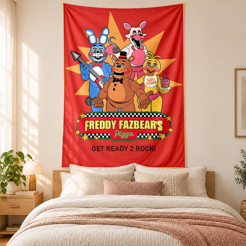 Five nights at freddy Tapestry highquality for decorating living room bedroom dorm walls ideal as bedroom wallart orholiday gift