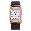 Wrist Watch Square Case Comfortable Alloy Unisex Casual Quartz Wristwatch for Daily Life