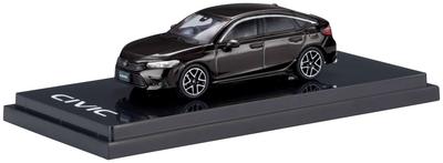 HJ64 Scale Honda Civic LX Crystal Black Pearl Finished Model HJ641046LBK 1/64 (FL1)